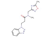 3-(1H-1,2,3-benzotriazol-1-yl)-N-methyl-N-[(5-methyl-1,2,4-oxadiazol-3-yl)methyl]propanamide