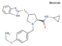 (4R)-4-(1H-benzimidazol-2-ylthio)-N-cyclopropyl-1-(4-ethoxybenzyl)-L-prolinamide