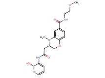 3-{2-[(2-hydroxypyridin-3-yl)amino]-2-oxoethyl}-N-(2-methoxyethyl)-4-methyl-3,4-dihydro-2H-1,4-benzoxazine-6-carboxamide