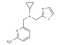 N-[(6-methylpyridin-2-yl)methyl]-N-(1,3-thiazol-2-ylmethyl)cyclopropanamine