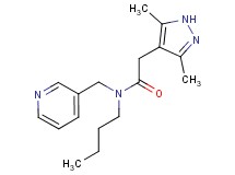 N-butyl-2-(3,5-dimethyl-1H-pyrazol-4-yl)-N-(pyridin-3-ylmethyl)acetamide
