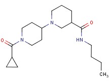 N-butyl-1'-(cyclopropylcarbonyl)-1,4'-bipiperidine-3-carboxamide