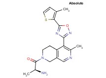 {(1S)-1-methyl-2-[6-methyl-5-[5-(3-methyl-2-thienyl)-1,2,4-oxadiazol-3-yl]-3,4-dihydro-2,7-naphthyridin-2(1H)-yl]-2-oxoethyl}amine trifluoroacetate