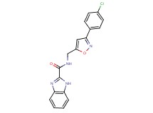 N-{[3-(4-chlorophenyl)isoxazol-5-yl]methyl}-1H-benzimidazole-2-carboxamide