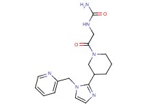 N-(2-oxo-2-{3-[1-(2-pyridinylmethyl)-1H-imidazol-2-yl]-1-piperidinyl}ethyl)urea