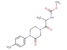 methyl {1-methyl-2-[4-(4-methylphenyl)-3-oxo-1-piperazinyl]-2-oxoethyl}carbamate