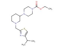 ethyl 4-{1-[(4-isopropyl-1,3-thiazol-2-yl)methyl]-3-piperidinyl}-1-piperazinecarboxylate