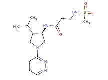 N~1~-[rel-(3R,4S)-4-isopropyl-1-(3-pyridazinyl)-3-pyrrolidinyl]-N~3~-(methylsulfonyl)-beta-alaninamide hydrochloride