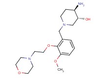 (3R*,4R*)-4-amino-1-[3-methoxy-2-(2-morpholin-4-ylethoxy)benzyl]piperidin-3-ol
