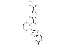 methyl 6-{[2-(5-fluoro-1H-benzimidazol-2-yl)-1-piperidinyl]carbonyl}nicotinate trifluoroacetate