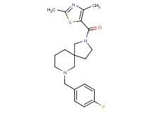 2-[(2,4-dimethyl-1,3-thiazol-5-yl)carbonyl]-7-(4-fluorobenzyl)-2,7-diazaspiro[4.5]decane