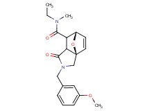 (3aR*,6S*)-N-ethyl-2-(3-methoxybenzyl)-N-methyl-1-oxo-1,2,3,6,7,7a-hexahydro-3a,6-epoxyisoindole-7-carboxamide