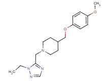 1-[(1-ethyl-1H-1,2,4-triazol-5-yl)methyl]-4-[(4-methoxyphenoxy)methyl]piperidine