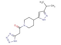4-(3-isopropyl-1H-pyrazol-5-yl)-1-(1H-tetrazol-5-ylacetyl)piperidine