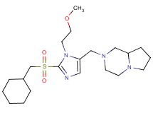 2-{[2-[(cyclohexylmethyl)sulfonyl]-1-(2-methoxyethyl)-1H-imidazol-5-yl]methyl}octahydropyrrolo[1,2-a]pyrazine