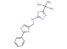 5-tert-butyl-N-[(2-phenyl-1,3-oxazol-4-yl)methyl]-1,3,4-oxadiazol-2-amine