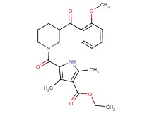 ethyl 5-{[3-(2-methoxybenzoyl)-1-piperidinyl]carbonyl}-2,4-dimethyl-1H-pyrrole-3-carboxylate