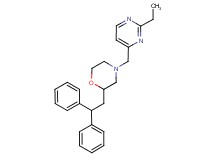 2-(2,2-diphenylethyl)-4-[(2-ethyl-4-pyrimidinyl)methyl]morpholine