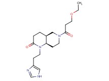 (4aS*,8aR*)-6-(3-ethoxypropanoyl)-1-[2-(1H-imidazol-4-yl)ethyl]octahydro-1,6-naphthyridin-2(1H)-one