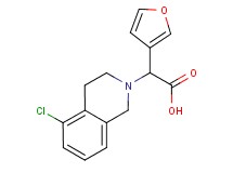 (5-chloro-3,4-dihydroisoquinolin-2(1H)-yl)(3-furyl)acetic acid
