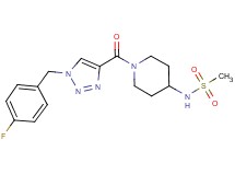 N-(1-{[1-(4-fluorobenzyl)-1H-1,2,3-triazol-4-yl]carbonyl}-4-piperidinyl)methanesulfonamide