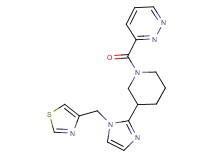 3-({3-[1-(1,3-thiazol-4-ylmethyl)-1H-imidazol-2-yl]-1-piperidinyl}carbonyl)pyridazine