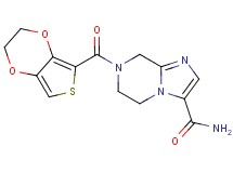 7-(2,3-dihydrothieno[3,4-b][1,4]dioxin-5-ylcarbonyl)-5,6,7,8-tetrahydroimidazo[1,2-a]pyrazine-3-carboxamide