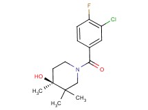 (4S*)-1-(3-chloro-4-fluorobenzoyl)-3,3,4-trimethylpiperidin-4-ol