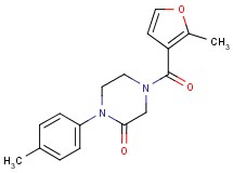 4-(2-methyl-3-furoyl)-1-(4-methylphenyl)-2-piperazinone