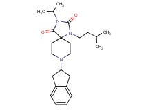 8-(2,3-dihydro-1H-inden-2-yl)-3-isopropyl-1-(3-methylbutyl)-1,3,8-triazaspiro[4.5]decane-2,4-dione