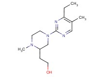 2-[4-(4-ethyl-5-methyl-2-pyrimidinyl)-1-methyl-2-piperazinyl]ethanol