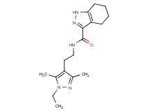 N-[2-(1-ethyl-3,5-dimethyl-1H-pyrazol-4-yl)ethyl]-4,5,6,7-tetrahydro-1H-indazole-3-carboxamide