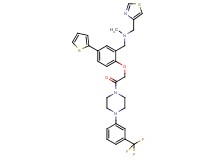 N-methyl-1-[2-(2-oxo-2-{4-[3-(trifluoromethyl)phenyl]-1-piperazinyl}ethoxy)-5-(2-thienyl)phenyl]-N-(1,3-thiazol-4-ylmethyl)methanamine