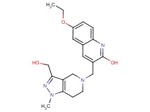 6-ethoxy-3-{[3-(hydroxymethyl)-1-methyl-1,4,6,7-tetrahydro-5H-pyrazolo[4,3-c]pyridin-5-yl]methyl}-2-quinolinol
