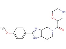 2-(4-methoxyphenyl)-5-(2-morpholinylcarbonyl)-4,5,6,7-tetrahydro-1H-imidazo[4,5-c]pyridine dihydrochloride