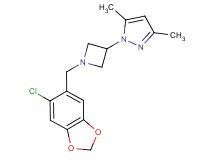 1-{1-[(6-chloro-1,3-benzodioxol-5-yl)methyl]azetidin-3-yl}-3,5-dimethyl-1H-pyrazole