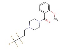 1-(2-methoxybenzoyl)-4-(3,3,4,4,4-pentafluorobutyl)piperazine