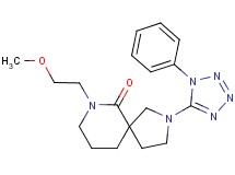 7-(2-methoxyethyl)-2-(1-phenyl-1H-tetrazol-5-yl)-2,7-diazaspiro[4.5]decan-6-one