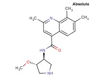 N-[(3S,4S)-4-methoxy-3-pyrrolidinyl]-2,7,8-trimethyl-4-quinolinecarboxamide