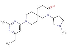 9-(6-ethyl-2-methylpyrimidin-4-yl)-2-(1-methylpyrrolidin-3-yl)-2,9-diazaspiro[5.5]undecan-3-one