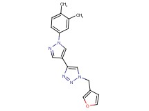 4-[1-(3,4-dimethylphenyl)-1H-pyrazol-4-yl]-1-(3-furylmethyl)-1H-1,2,3-triazole