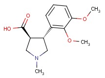 (3S*,4R*)-4-(2,3-dimethoxyphenyl)-1-methyl-3-pyrrolidinecarboxylic acid