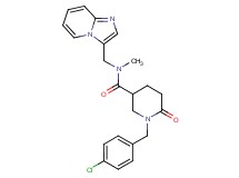 1-(4-chlorobenzyl)-N-(imidazo[1,2-a]pyridin-3-ylmethyl)-N-methyl-6-oxo-3-piperidinecarboxamide