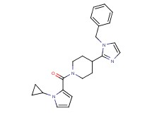 4-(1-benzyl-1H-imidazol-2-yl)-1-[(1-cyclopropyl-1H-pyrrol-2-yl)carbonyl]piperidine