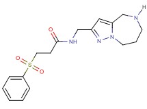 3-(phenylsulfonyl)-N-(5,6,7,8-tetrahydro-4H-pyrazolo[1,5-a][1,4]diazepin-2-ylmethyl)propanamide hydrochloride