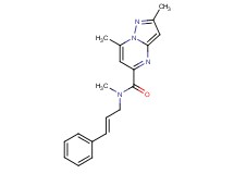 N,2,7-trimethyl-N-[(2E)-3-phenylprop-2-en-1-yl]pyrazolo[1,5-a]pyrimidine-5-carboxamide
