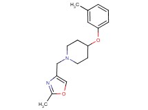 1-[(2-methyl-1,3-oxazol-4-yl)methyl]-4-(3-methylphenoxy)piperidine