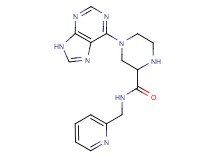 4-(9H-purin-6-yl)-N-(2-pyridinylmethyl)-2-piperazinecarboxamide