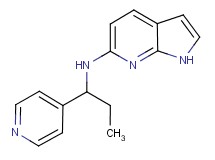 N-(1-pyridin-4-ylpropyl)-1H-pyrrolo[2,3-b]pyridin-6-amine