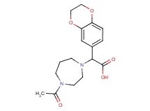 (4-acetyl-1,4-diazepan-1-yl)(2,3-dihydro-1,4-benzodioxin-6-yl)acetic acid
